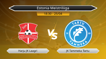 Estonia Meistriliiga Harju JK Laagri VS JK Tammeka Tartu