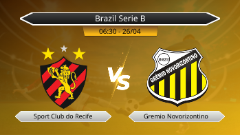 Brazil Serie B Sport Club do Recife VS Gremio Novorizontino