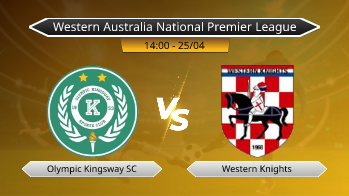 Western Australia National Premier League Olympic Kingsway SC VS Western Knights