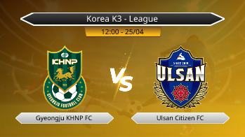 Korea K3 - League Gyeongju KHNP FC VS Ulsan Citizen FC