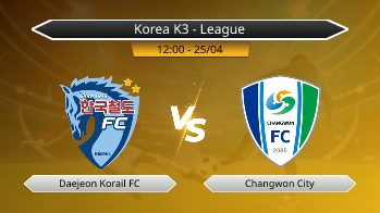 Korea K3 - League Daejeon Korail FC VS Changwon City
