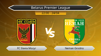 Belarus Premier League FC Slavia Mozyr VS Neman Grodno