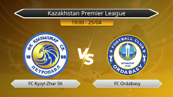 Kazakhstan Premier League FC Kyzyl-Zhar SK VS FC Ordabasy