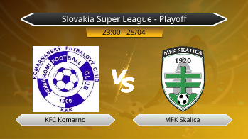 Slovakia Super League - Playoff KFC Komarno VS MFK Skalica