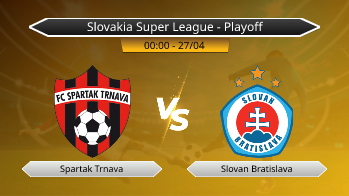 Slovakia Super League - Playoff Spartak Trnava VS Slovan Bratislava