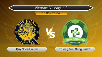 Vietnam V League 2 Quy Nhon United VS Truong Tuoi Dong Nai FC