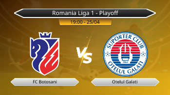 Romania Liga 1 - Playoff FC Botosani VS Otelul Galati