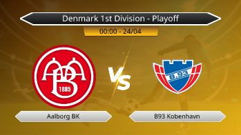 Denmark 1st Division - Playoff Aalborg BK VS B93 Kobenhavn
