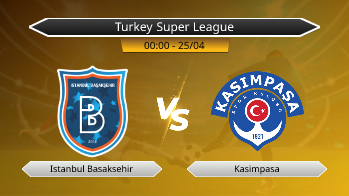 Turkey Super League Istanbul Basaksehir VS Kasimpasa