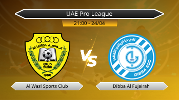 UAE Pro League Al Wasl Sports Club VS Dibba Al Fujairah