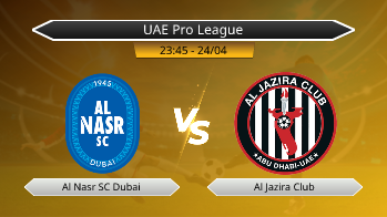 UAE Pro League Al Nasr SC Dubai VS Al Jazira Club