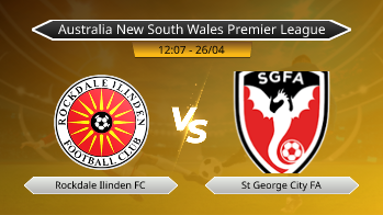 Australia New South Wales Premier League Rockdale Ilinden FC VS St George City FA