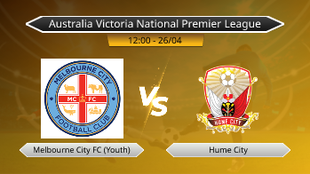 Australia Victoria National Premier League Melbourne City FC (Youth) VS Hume City