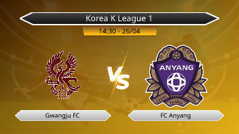 Korea K League 1 Gwangju FC VS FC Anyang