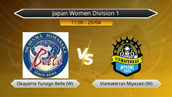 Japan Women Division 1 Okayama Yunogo Belle (W) VS Viamaterras Miyazaki (W)