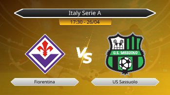 Italy Serie A Fiorentina VS US Sassuolo