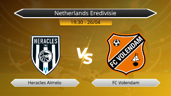 Netherlands Eredivisie Heracles Almelo VS FC Volendam