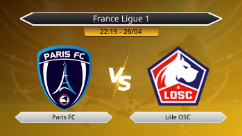 France Ligue 1 Paris FC VS Lille OSC