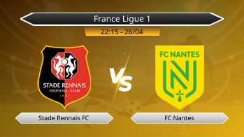 France Ligue 1 Stade Rennais FC VS FC Nantes