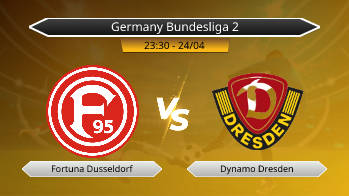 Germany Bundesliga 2 Fortuna Dusseldorf VS Dynamo Dresden