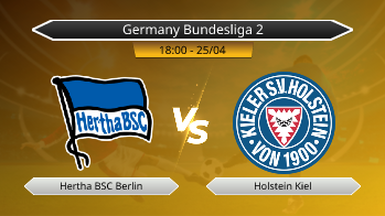 Germany Bundesliga 2 Hertha BSC Berlin VS Holstein Kiel