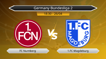Germany Bundesliga 2 FC Nurnberg VS 1.FC Magdeburg
