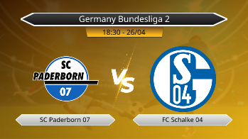 Germany Bundesliga 2 SC Paderborn 07 VS FC Schalke 04