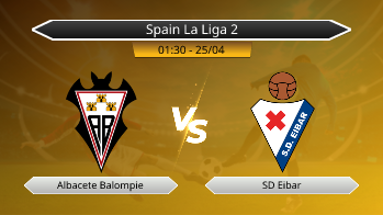 Spain La Liga 2 Albacete Balompie VS SD Eibar