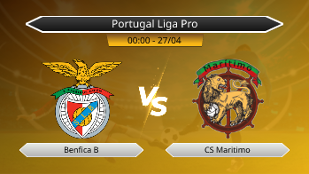 Portugal Liga Pro Benfica B VS CS Maritimo