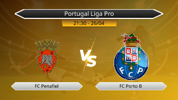 Portugal Liga Pro FC Penafiel VS FC Porto B