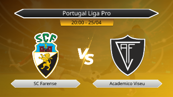 Portugal Liga Pro SC Farense VS Academico Viseu