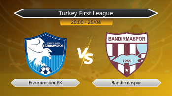 Turkey First League Erzurumspor FK VS Bandirmaspor