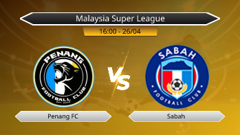 Malaysia Super League Penang FC VS Sabah