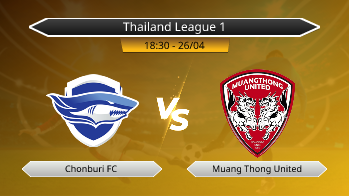 Thailand League 1 Chonburi FC VS Muang Thong United