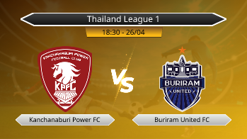 Thailand League 1 Kanchanaburi Power FC VS Buriram United FC