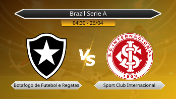 Brazil Serie A Botafogo de Futebol e Regatas VS Sport Club Internacional