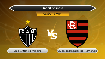 Brazil Serie A Clube Atletico Mineiro VS Clube de Regatas do Flamengo