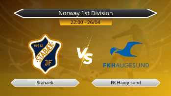 Norway 1st Division Stabaek VS FK Haugesund