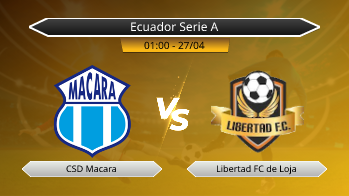 Ecuador Serie A CSD Macara VS Libertad FC de Loja