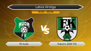 Latvia Virsliga FK Auda VS Tukums 2000 TSS