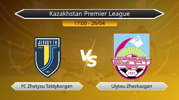 Kazakhstan Premier League FC Zhetysu Taldykorgan VS Ulytau Zhezkazgan