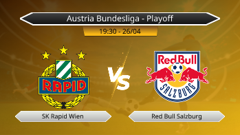 Austria Bundesliga - Playoff SK Rapid Wien VS Red Bull Salzburg