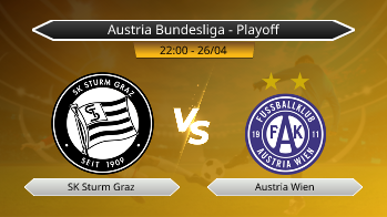 Austria Bundesliga - Playoff SK Sturm Graz VS Austria Wien
