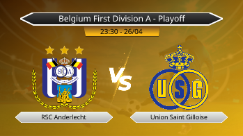 Belgium First Division A - Playoff RSC Anderlecht VS Union Saint Gilloise