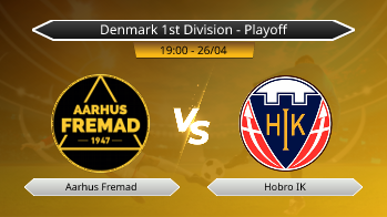 Denmark 1st Division - Playoff Aarhus Fremad VS Hobro IK
