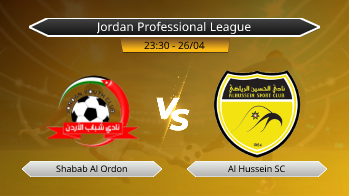 Jordan Professional League Shabab Al Ordon VS Al Hussein SC