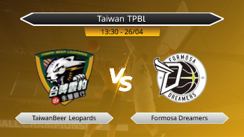 Taiwan TPBL TaiwanBeer Leopards VS Formosa Dreamers