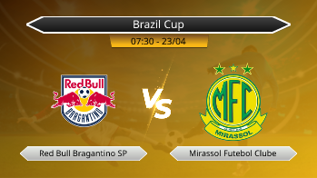Brazil Cup Red Bull Bragantino SP VS Mirassol Futebol Clube