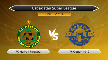 Uzbekistan Super League FC Neftchi Fergana VS FK Qoqon 1912