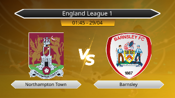 England League 1 Northampton Town VS Barnsley